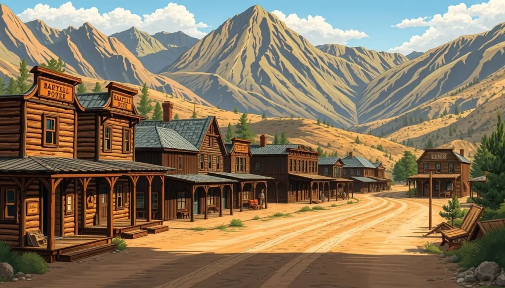 Image of a historic Gold Rush town in Sierra Foothills