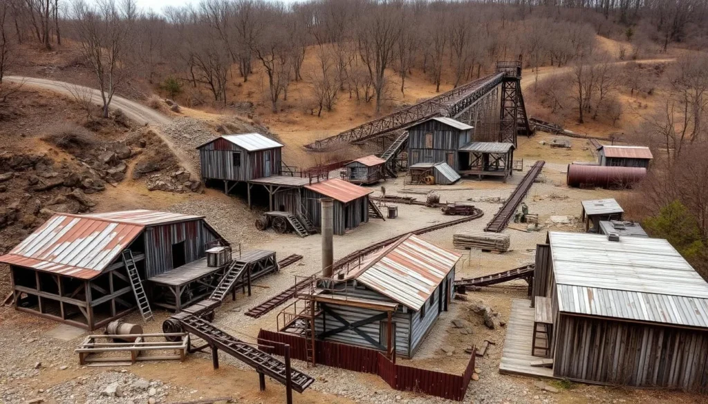 Image of a historic lead mining site in Herculaneum, Missouri