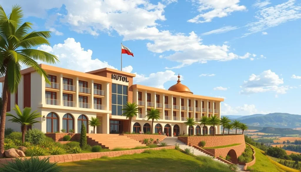 Image of a hotel in Huambo, Angola