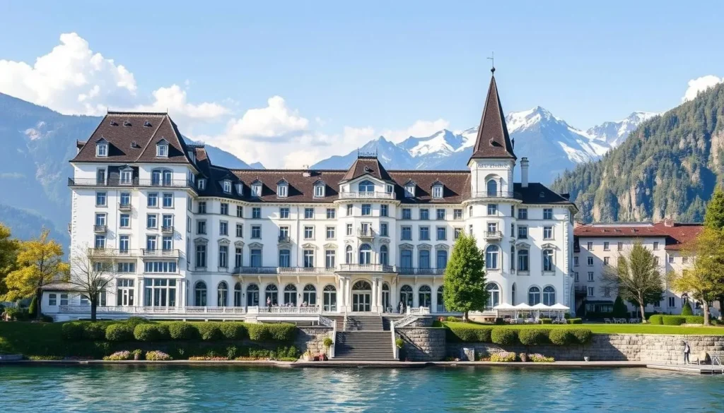 Image of a hotel in Montreux, such as the Fairmont Le Montreux Palace