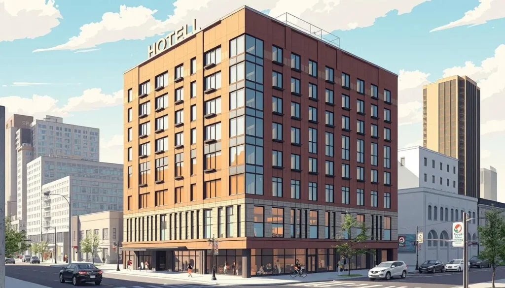 Image of a hotel in downtown Winnipeg