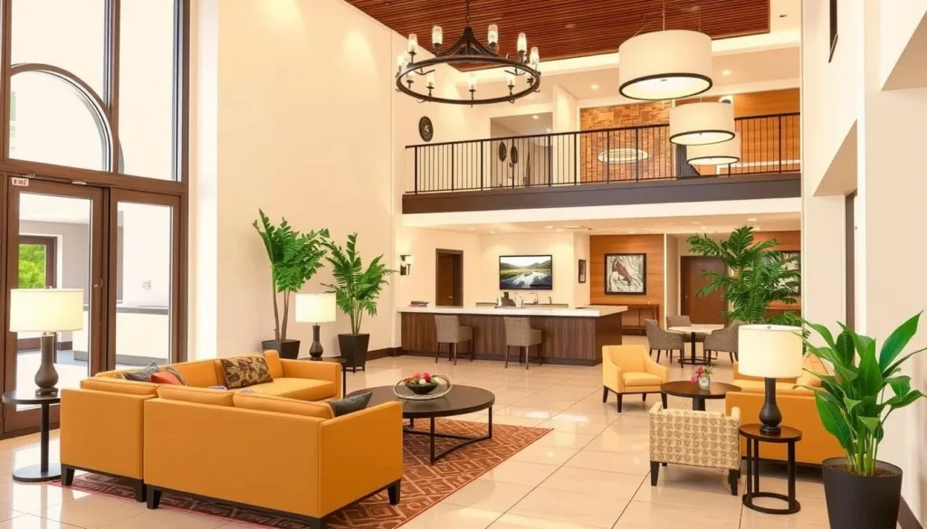 Image of a hotel lobby in Alamogordo