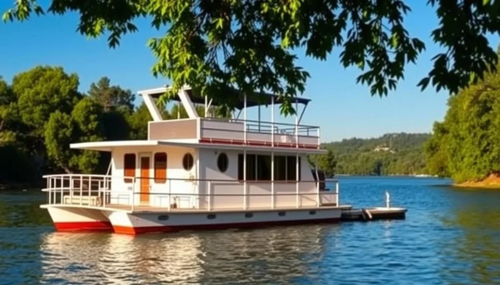 Image of a houseboat on Lake Oroville