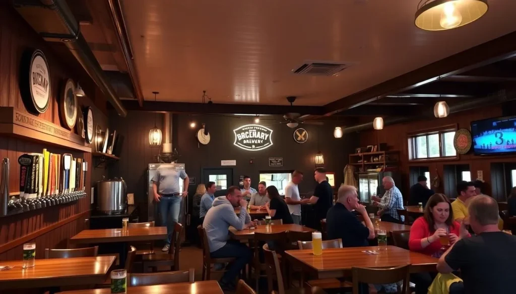 Image of a local brewery's taproom