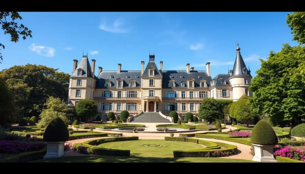 Image of a luxurious château hotel in the Loire Valley