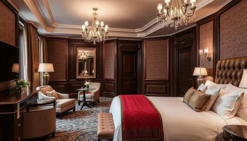 Image of a luxurious hotel room in Chesterfield