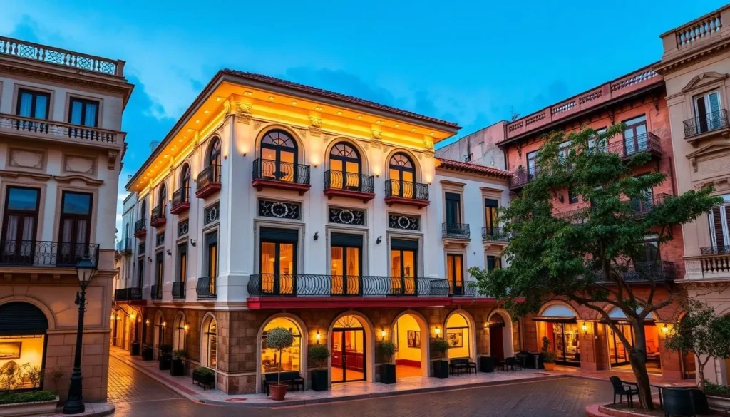 Image of a luxury boutique hotel in Pachuca's historic center