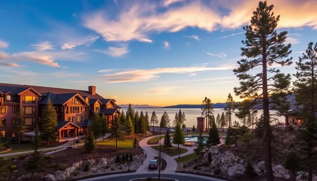 Image of a luxury resort at Lake Tahoe