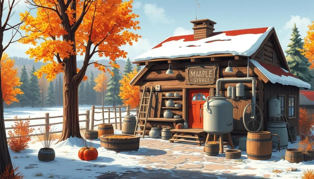 Image of a maple syrup production facility