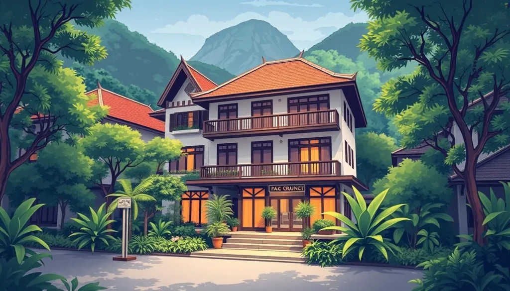 Image of a mid-range hotel in Phong Nha town