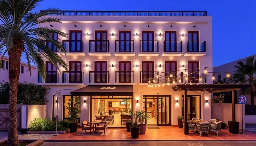 Image of a mid-range hotel in Tangier with modern amenities