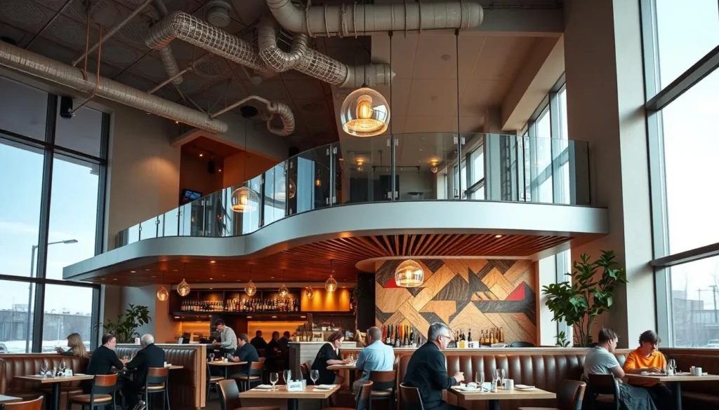 Image of a modern restaurant in Fargo