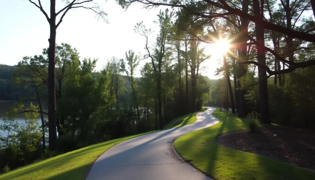 Image of a path in Lake Eufaula State Park