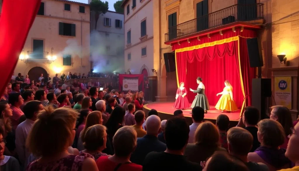 Image of a performance at the Avignon Theatre Festival