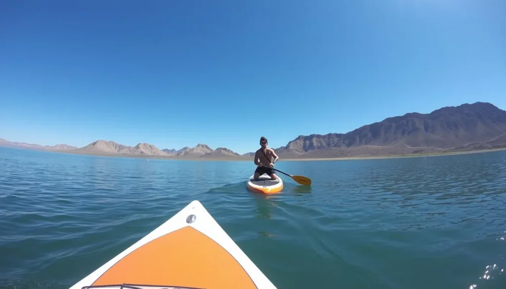 Image of a person paddleboarding on Lake Havasu