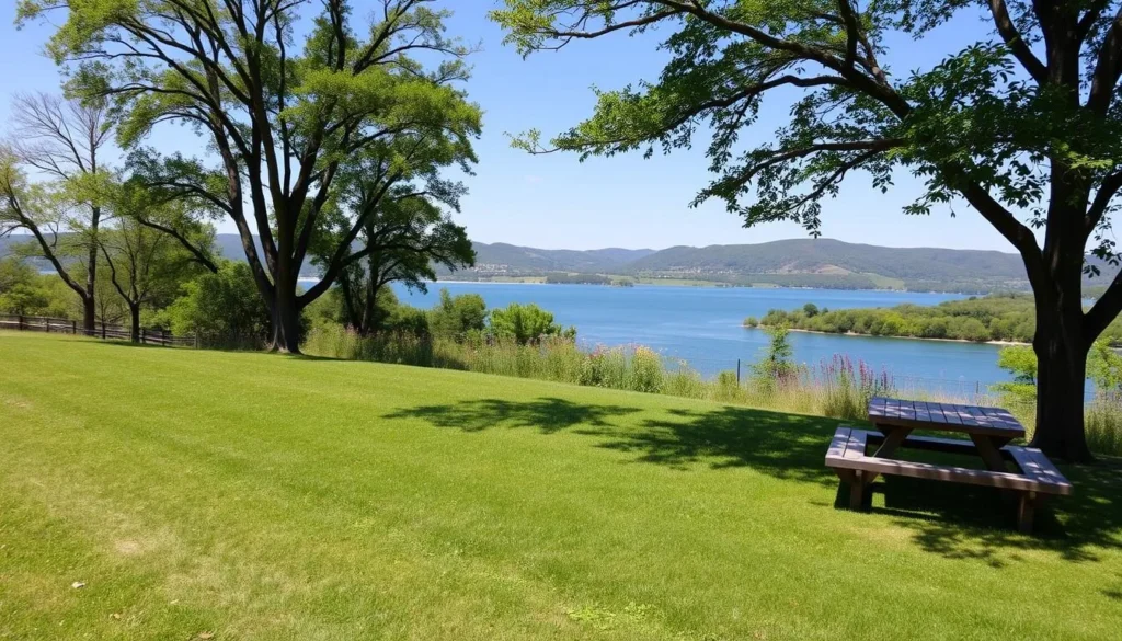 Image of a picnic area at Table Rock Lake