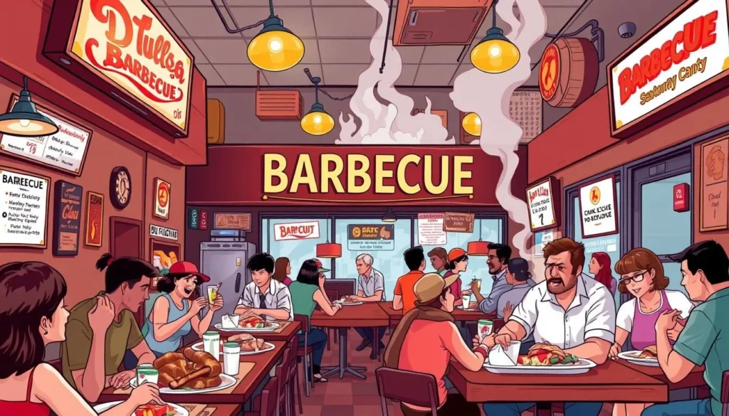 Image of a popular barbecue joint in Tulsa