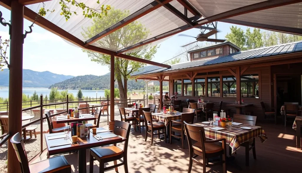 Image of a restaurant near Cold Springs Reservoir serving local cuisine