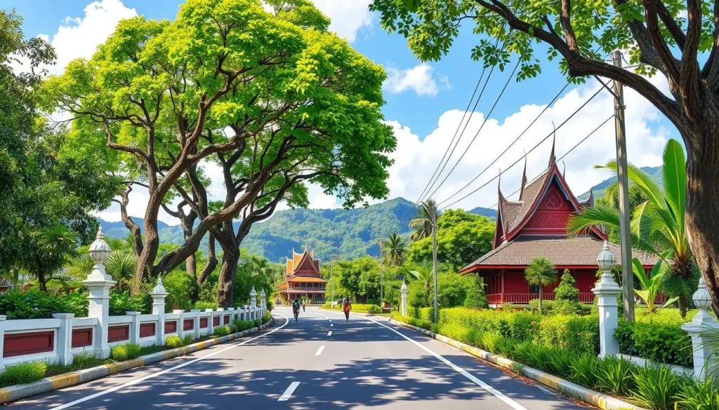 Image of a scenic route to Nonthaburi, Thailand