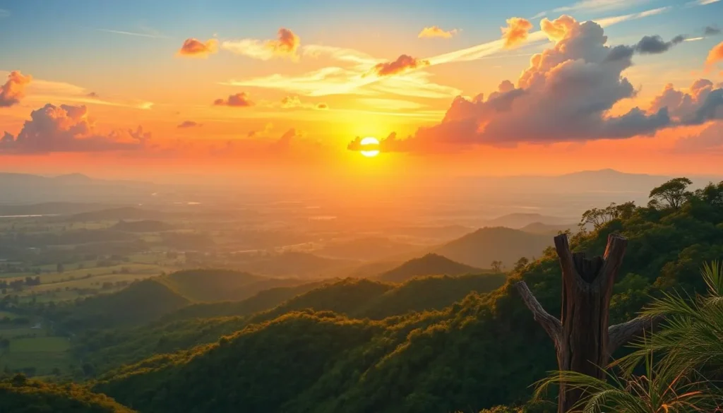 Image of a scenic spot in Warri with a dramatic sunrise or sunset