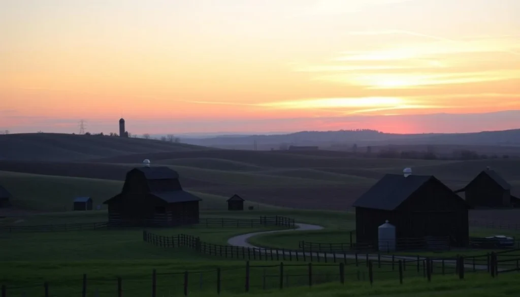 Image of a serene Amish landscape in Holmes County, Ohio