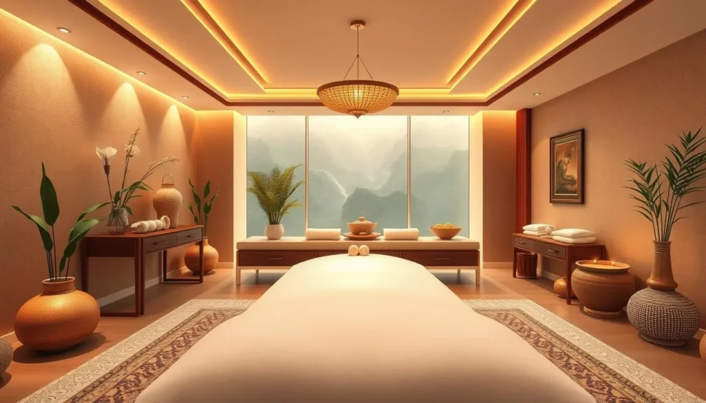 Image of a serene Thai massage setting in a luxurious spa