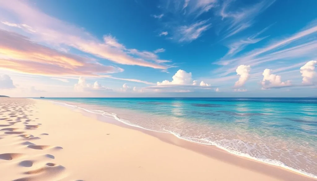 Image of a serene beach in Takoradi, Ghana, with pristine sands and clear waters.