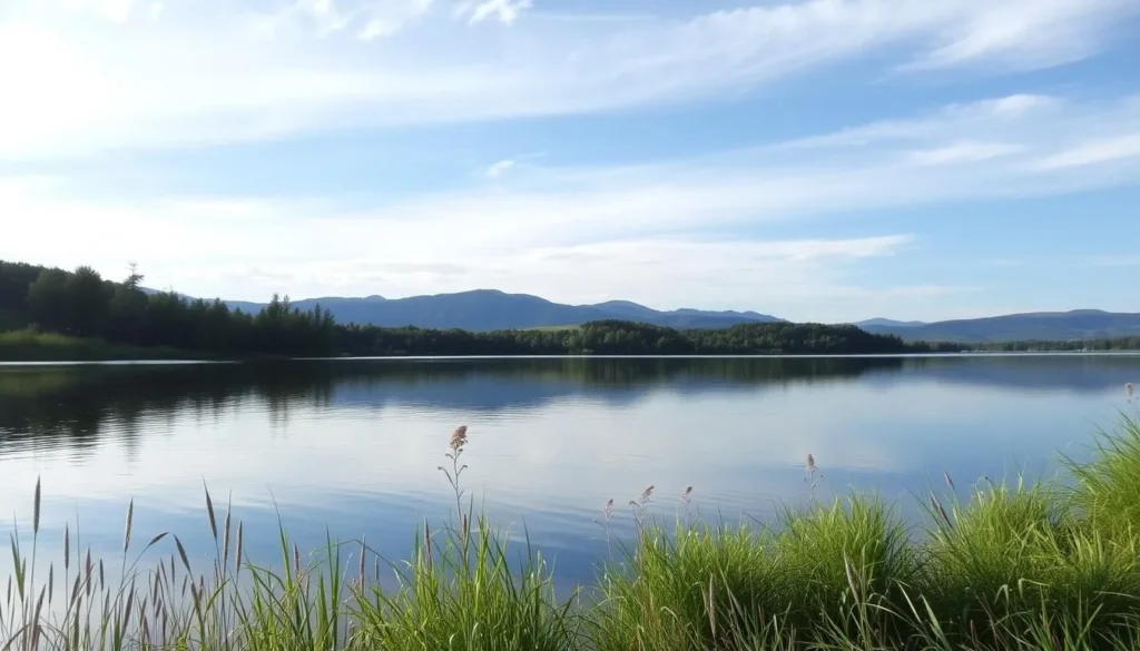 Image of a serene fishing spot at Lower Bear Creek Reservoir
