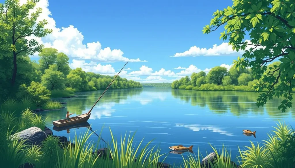 Image of a serene fishing spot in Farmington