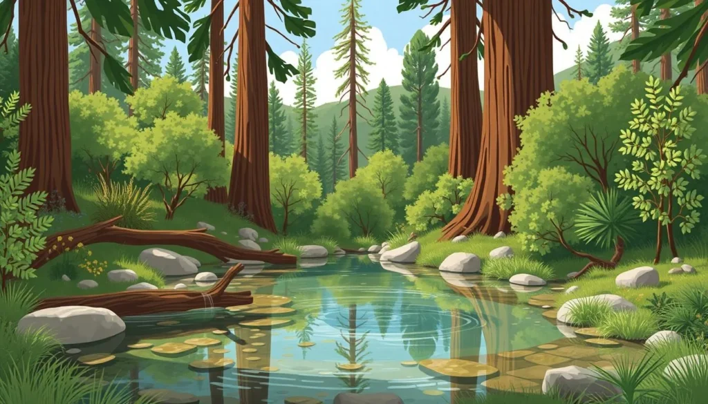 Image of a serene hot spring in Los Padres National Forest