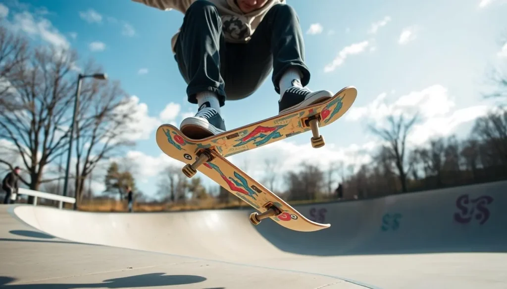 Image of a skateboarder performing a trick at Lexington's Skate Park