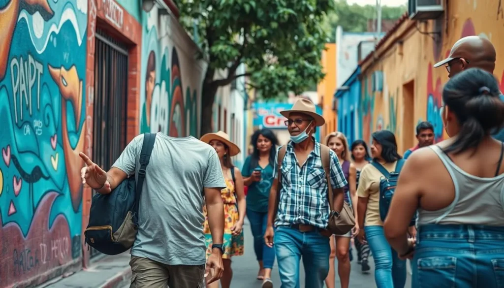 Image of a street art tour guide in Jalatlaco, Oaxaca