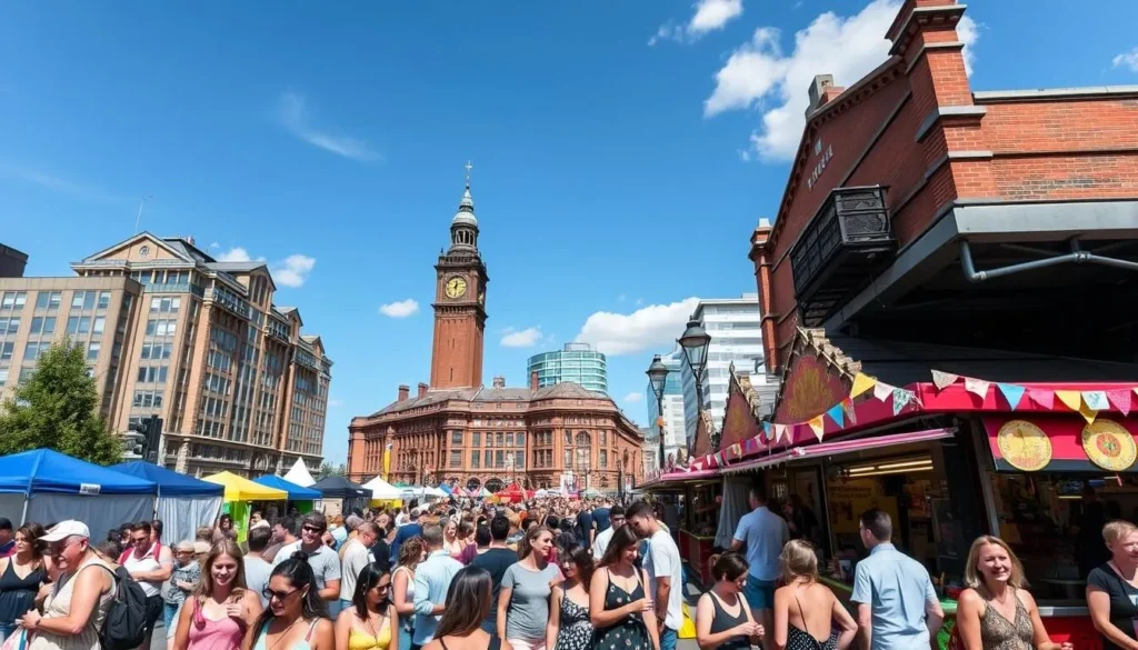 Image of a summer festival in Manchester