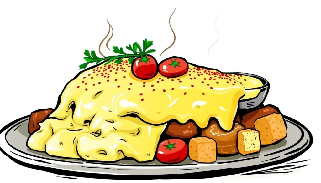 Image of a traditional Auvergne-Rhône-Alpes dish, such as tartiflette or raclette