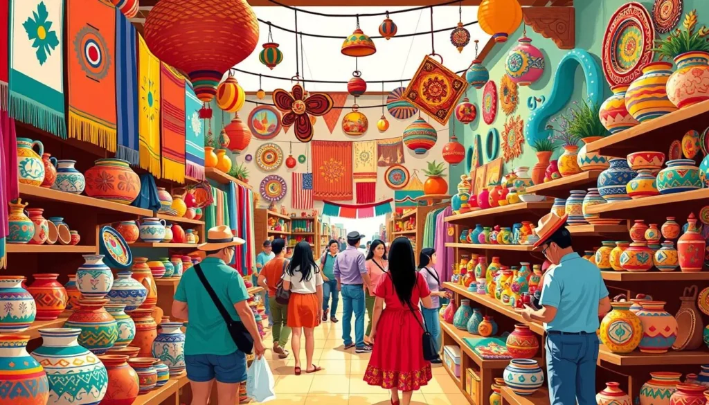 Image of a traditional Mexican souvenir shop