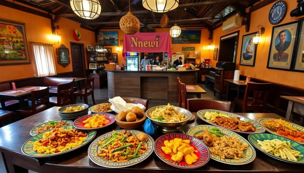 Image of a traditional Nnewi restaurant serving local dishes