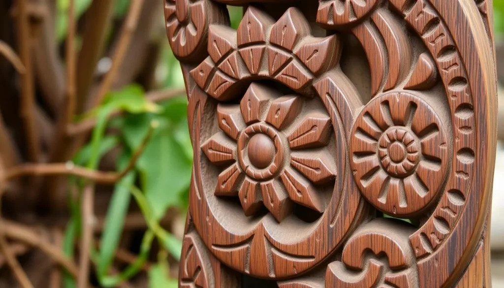 Image of a traditional Pitcairn wood carving