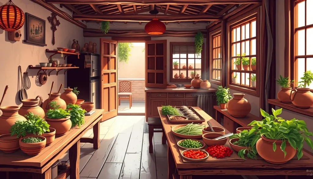 Image of a traditional Vietnamese kitchen in Hội An