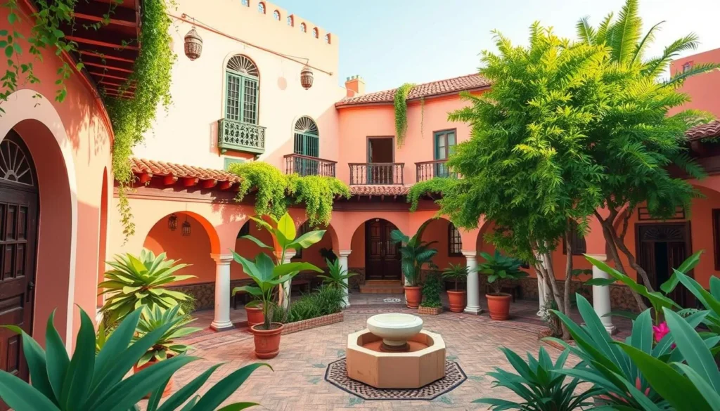 Image of a traditional riad in Tangier's Medina