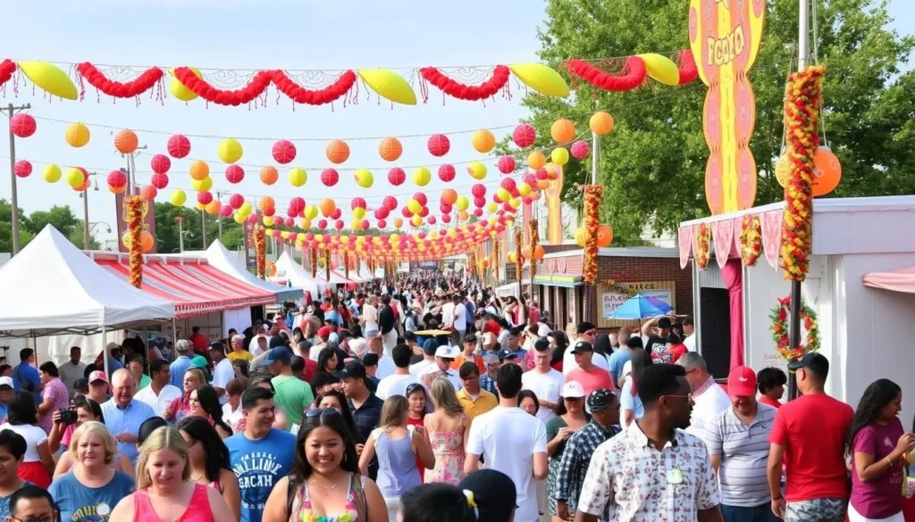 Image of a vibrant festival scene in Southaven, MS