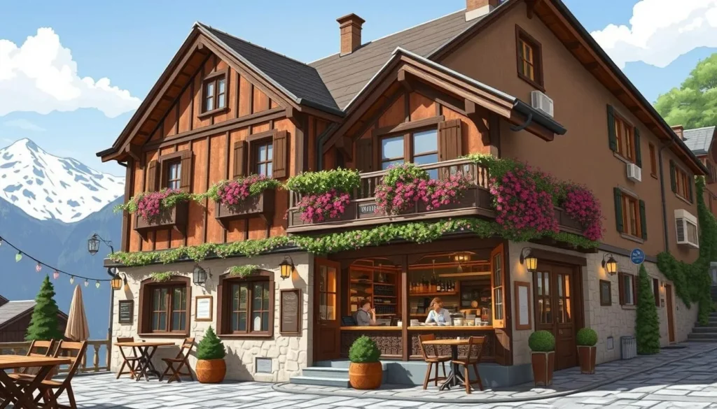 Image of a village bar in Val-d'Isère