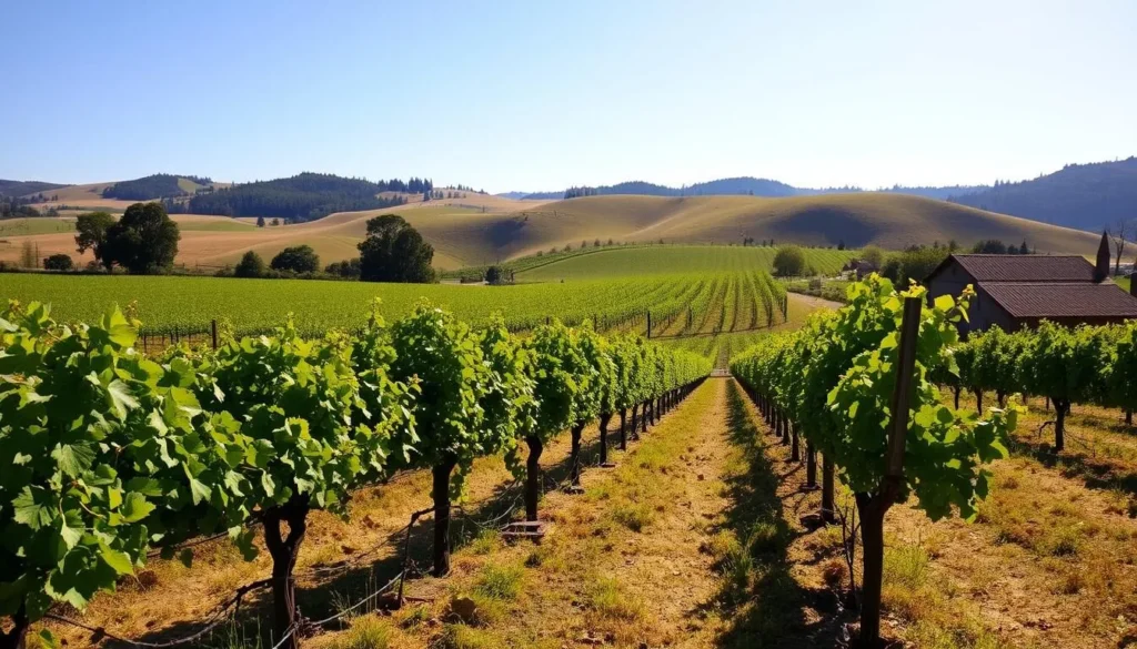 Image of a vineyard in Humboldt County