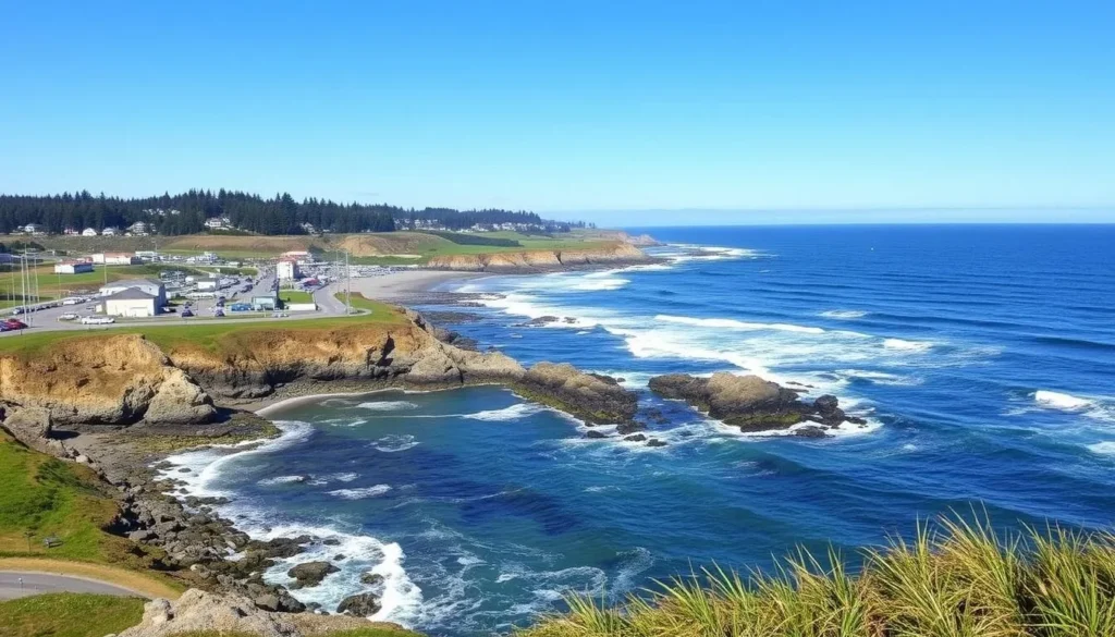 Image of a whale watching spot in Newport, Oregon
