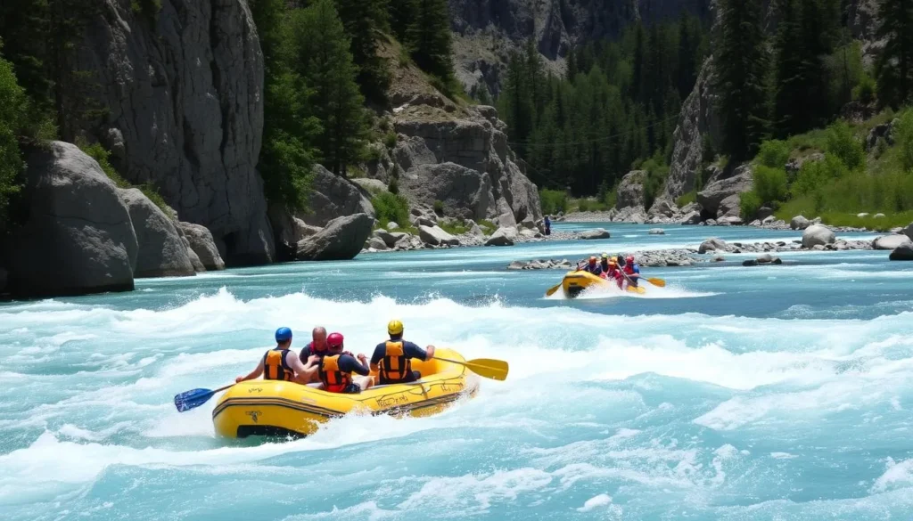 Image of a whitewater rafting adventure on the Middle Fork of the Flathead River Image of a whitewater rafting adventure on the Middle Fork of the Flathead River