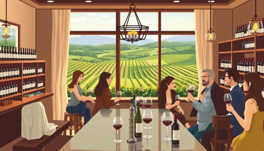 Image of a wine tasting room in Hood River Valley