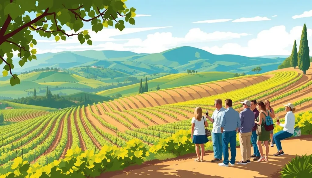 Image of a wine tour in Santa Ynez Valley