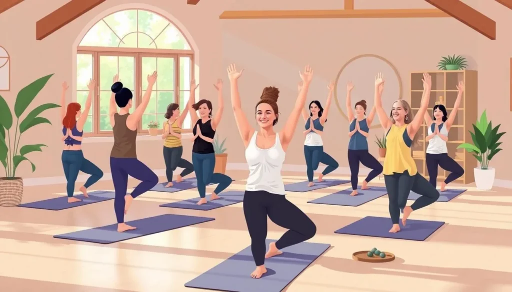 Image of a yoga class in Manchester, New Hampshire