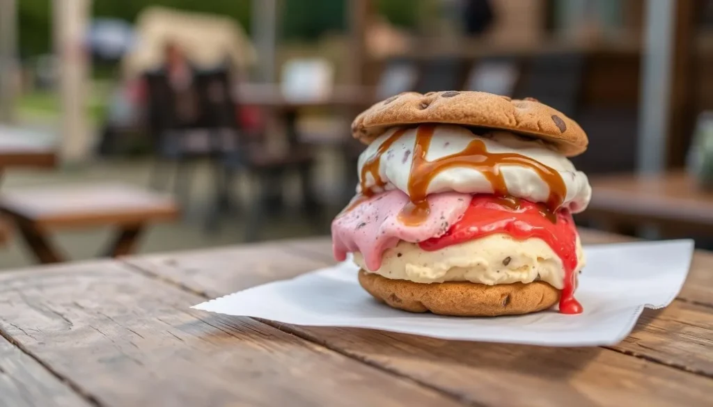 Image of an ice cream sandwich from Curbside Creamery