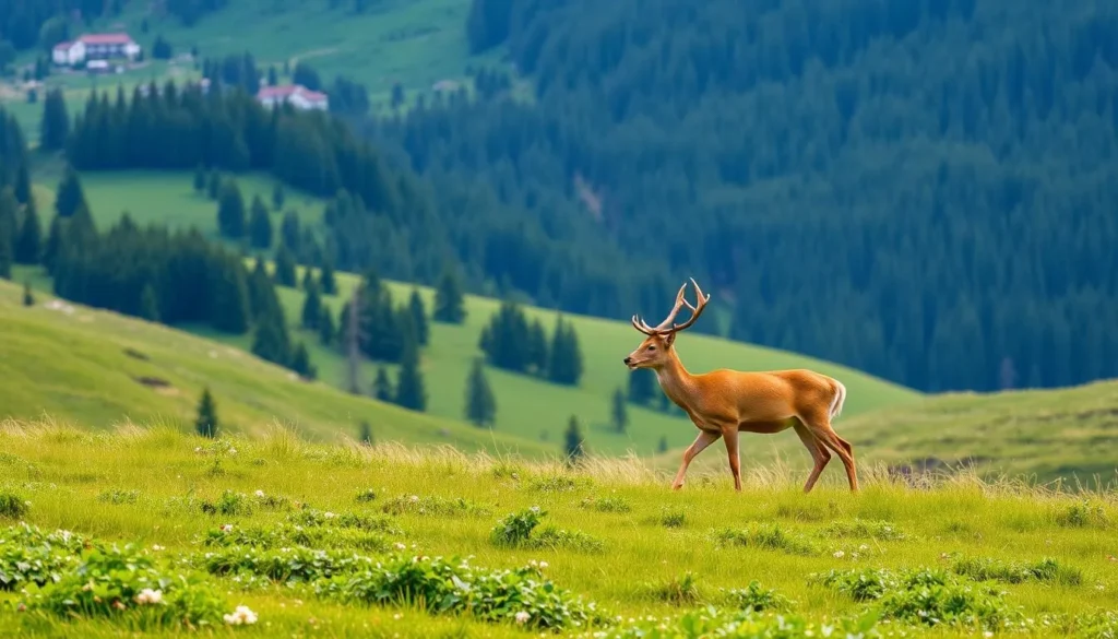 Image of deer in Entlebuch Biosphere Reserve