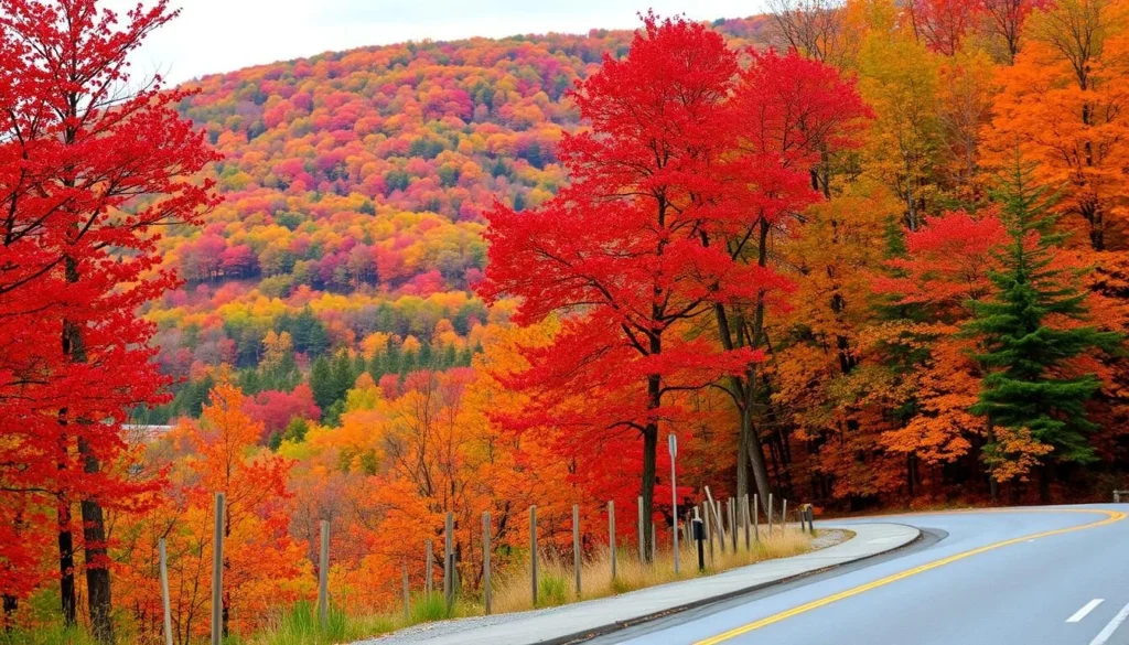 Image of fall foliage along the Great River Road